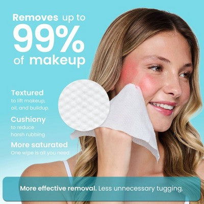 Clean Skin Club Makeup Facial Cleansing Wipes Blemish Control - 25ct