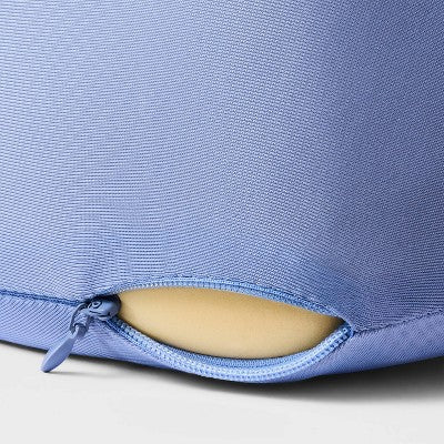 Contoured Memory Foam Neck Pillow - Open Story Blue