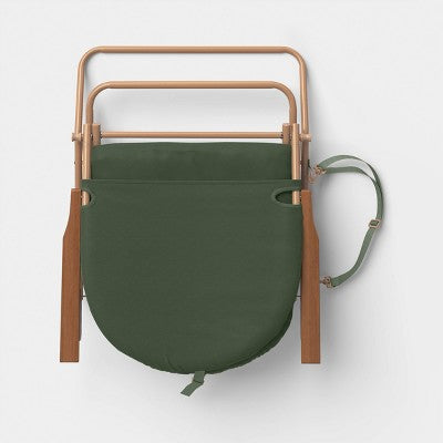 Padded Folding Beach Chair Green - Threshold (LOCAL PICKUP ONLY)