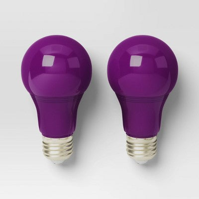 2pk LED Halloween Novelty Replacement Bulbs Purple