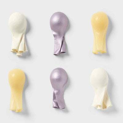 20ct Purple Chrome and White Balloon Pack - Spritz