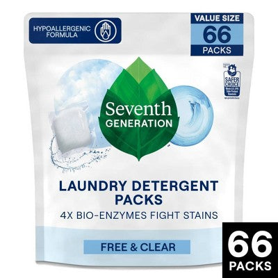 Seventh Generation Laundry Packs - Free & Clear - 66ct (LOCAL PICKUP ONLY)