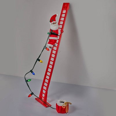 Large Climbing Santa Decorative Christmas Figurine Red - Wondershop (LOCAL PICKUP ONLY)