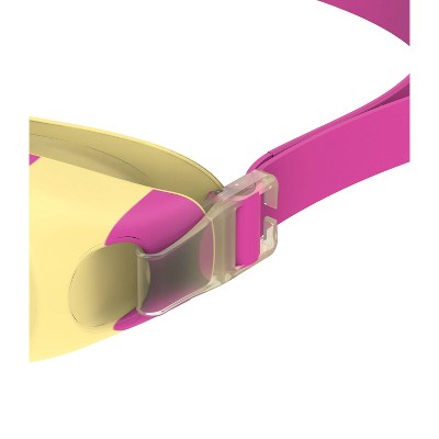 Speedo Junior Glide Printed Kids' Swim Goggle - Disco Pink/Popcorn/Vermillion