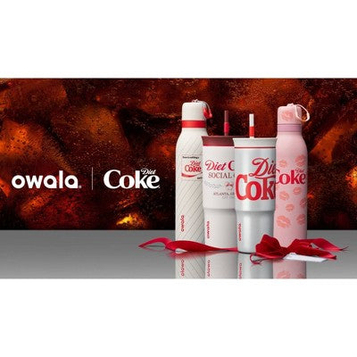 Owala 24oz Special Edition Diet Coke Stainless Steel Straw Tumbler - Classic Diet Coke