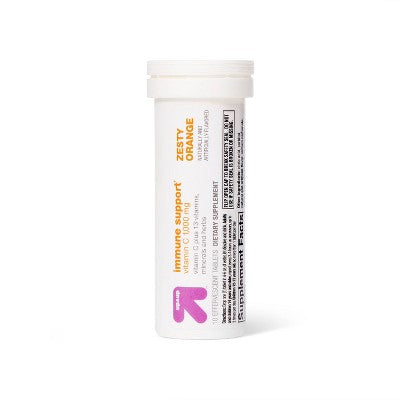 Immune Support Effervescent Tablets - Orange Flavor - 10ct - up&up