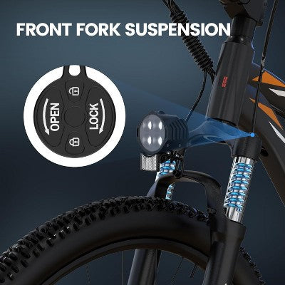 5TH WHEEL MATE Electric Bike - 1000W Peak, 20 mph, 45 Mile Range (PAS), 265 lbs Capacity, 26" Tires, Shimano Tourney 7 Speed Shifter - Black (LOCAL PICKUP ONLY)