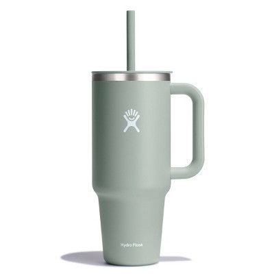Hydro Flask 40oz All Around Travel Straw Tumbler - Agave: Double-Wall, BPA-Free, Vacuum-Insulated