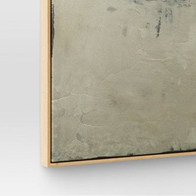 33"x33" Color Block Abstract Canvas Framed Art Neutrals - Threshold (LOCAL PICKUP ONLY)