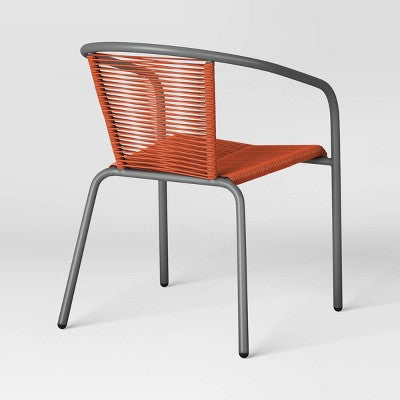 PVC Stackable Patio Chair Red - Room Essentials (LOCAL PICKUP ONLY)