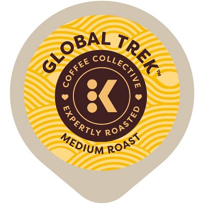 Keurig Coffee Collective Global Trek Medium Roast K-Cup Coffee Pods - 8ct: Arabica Beans, Chocolate, Berry Flavors (LOCAL PICKUP ONLY)