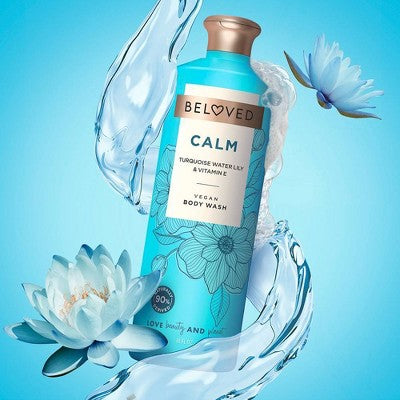 Beloved Calm Vegan Body Wash with Turquoise Water Lily & Vitamin E - 18 fl oz