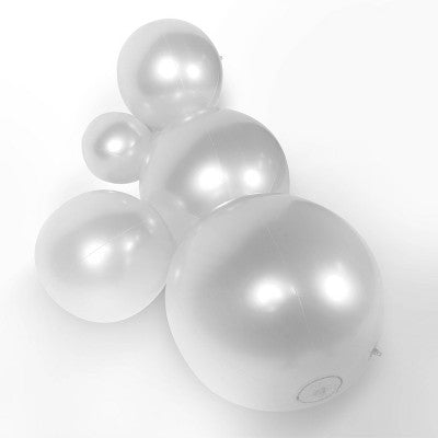 MINNIDIP Exclusive Resort Collection Garland Arch Play Sprinkler - Iridescent Pearl: Portable, Inflatable Fun for Kids