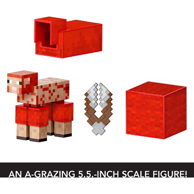 Minecraft Diamond Level Sheep Action Figure & 3 Accessories, 5.5" Collector Scale