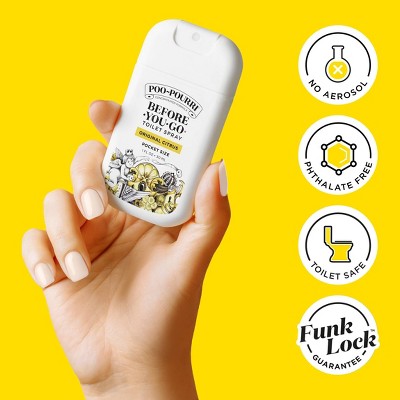 Poo-Pourri Pocket Spray Air Freshener - Original Citrus - 1 fl oz