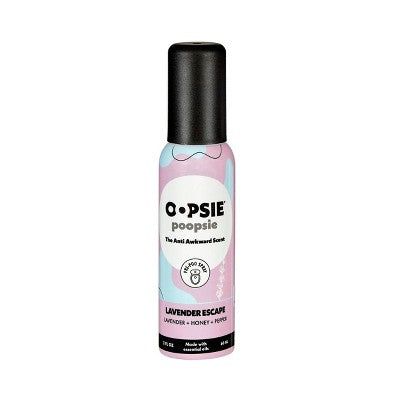 Oopsie Poopsie Toilet Odor Eliminator Toilet Spray - Lavender Escape - 2 fl oz: Ammonia-Free, Non-Powered