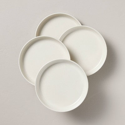 4pk 6.5" Melamine Appetizer Plates Sour Cream - Hearth & Hand with Magnolia