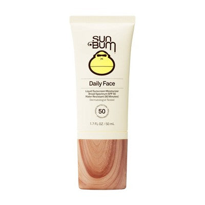 Sun Bum Daily Face Liquid Lotion Sunscreen - SPF 50 - 1.7 fl oz: No Fragrance, Oil-Free, Paraben-Free, Coconut Scent