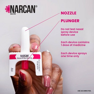 NARCAN Nasal Spray 4mg Single Dose Opioid Overdose Emergency Treatment - 2ct