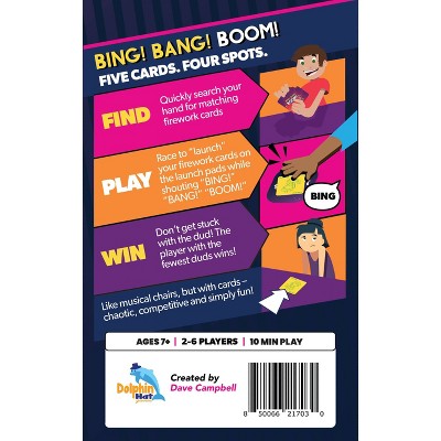 Taco Cat Games Bing Bing Boom Card Game: Musical Chairs for Cards, 2-6 Players