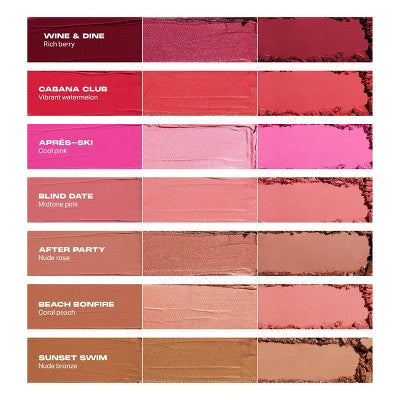 Morphe Cheek Thrills Multi-Finish Face Trio - Beach Bonfire - 10.8g: No Fragrance, Talcum-Free, Buildable Coverage