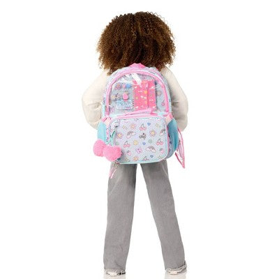 Locker Club Stationery 17" Backpack Set - Smiley