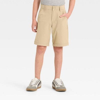 Boys' Uniform Quick Dry Shorts - Cat & Jack Khaki 6