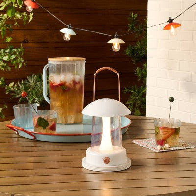 Portable LED Table Lantern Cream - Hearth & Hand with Magnolia
