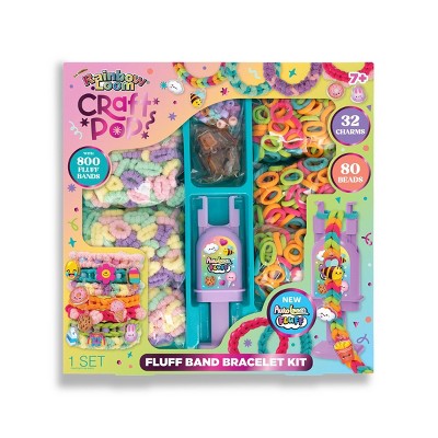 Rainbow Loom Craft Pop Fluff Band Bracelet Making Kit