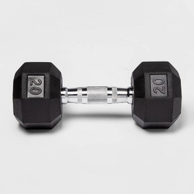 Hex Dumbbell 20lbs Black - All In Motion (LOCAL PICKUP ONLY)