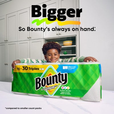 Bounty Printed Select-A-Size Paper Towels - 6 Triple Rolls