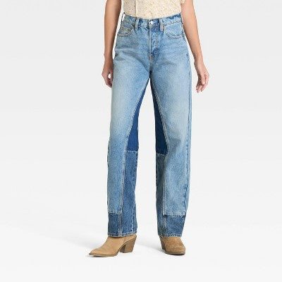 Women's Mid-Rise 90's Baggy Denim Jeans 8 Short