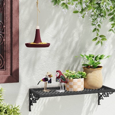 Ceramic Matte Tray Bird Feeder 6.69" Purple - Threshold
