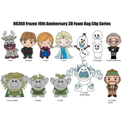 Disney Clubhouse Frozen 10th Anniversary Bag Clip