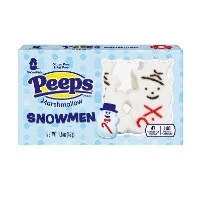 Peeps Christmas Snowman Candy - 1.5oz/3ct