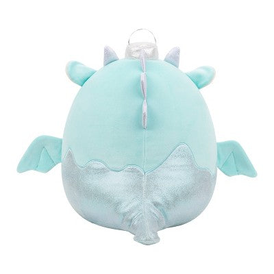 Squishmallows 12" Miles Teal Dragon Ornament with Frosted Bottom Medium Plush