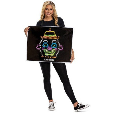 Adult Hasbro Deluxe Halloween Costume Lite Brite One Size Fits Most
