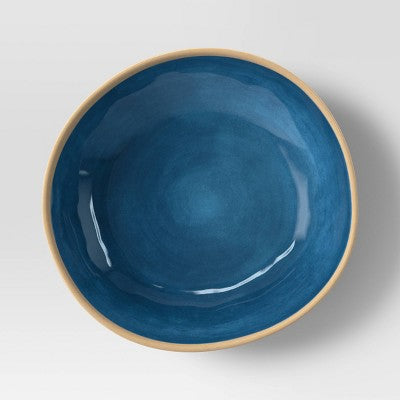 Coastal 36.5 fl oz Melamine Plastic Dinner Bowl Blue - Threshold