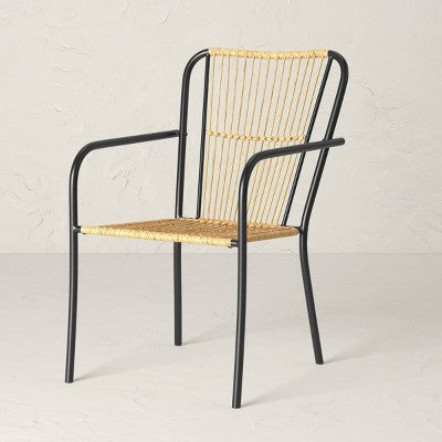2pc Nolina Outdoor Patio Chairs, Arm Chairs, Accent Chairs Black - Opalhouse designed with Jungalow (LOCAL PICKUP ONLY)