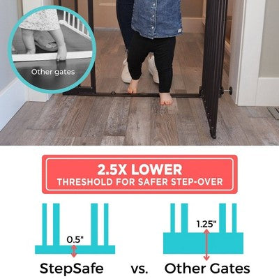 Toddleroo by North States StepSafe Auto Close Baby Gate 38" - Black (LOCAL PICKUP ONLY)