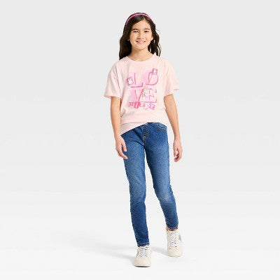 Girls' Miffy Valentine's Day Short Sleeve Graphic T-Shirt Pink M