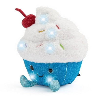 FAO Schwarz 11" Glow Brights Plush LED with Sound Cupcake