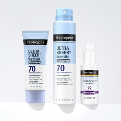 Neutrogena Ultra Sheer Sunscreen - SPF 70 - 2pk/88ml