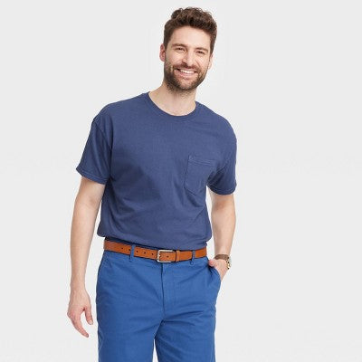 Men's Heavyweight T-Shirt Goodfellow & Co Seamless Blue XL