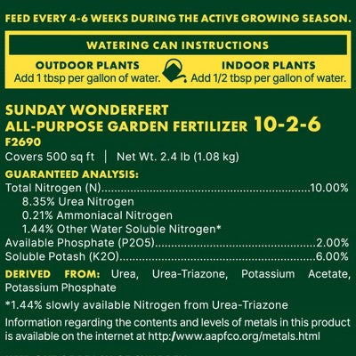 Sunday Wonderfert All Purpose Fertilizer