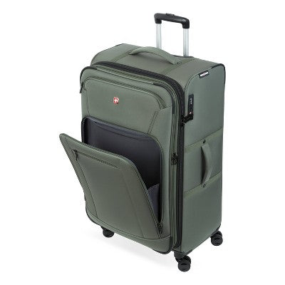SWISSGEAR Zurich Softside Large Checked Spinner Suitcase - Green (LOCAL PICKUP ONLY)