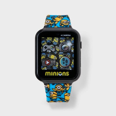 Boys' Despicable Me Minions Interactive Smartwatch - Blue/Yellow/Black: Digital Display, Resin Band