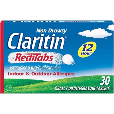 Claritin Loratadine 5mg Reditab Tablet Non Drowsy, 30 Count