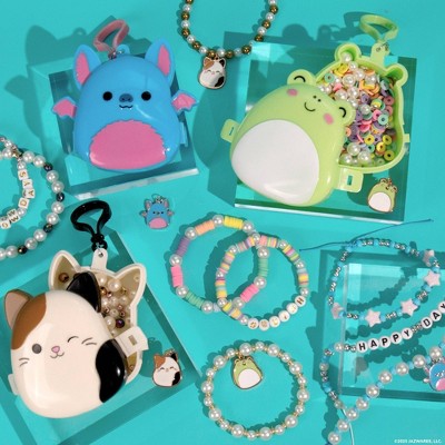 Squishmallows Wendy Halloween Bracelet Kit: Includes Charms, Beads, Clips, Cord & Storage Case for Crafting