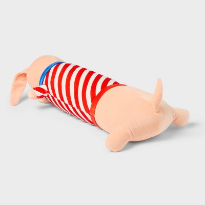 Dog Kids' Long Weighted Plush Throw Pillow Tan - Pillowfort (LOCAL PICKUP ONLY)
